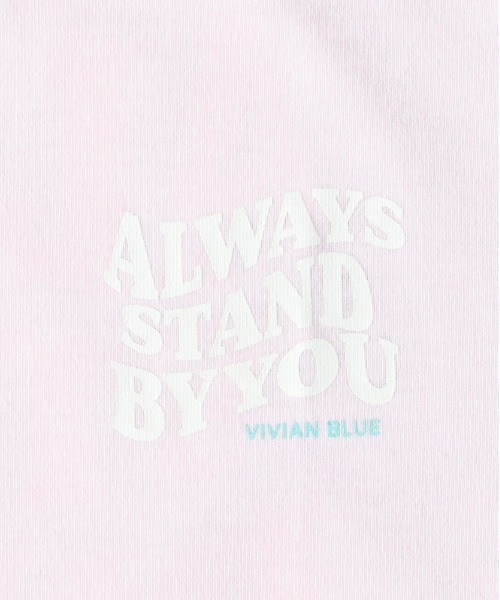 VIVIAN BLUE(ビビアンブルー)の「【VIVIAN BLUE】ロゴグラフィックTシャツ(Tシャツ/カットソー・キッズ・ピンク/ダークグレー・130/140/150/160)」の5枚目の写真