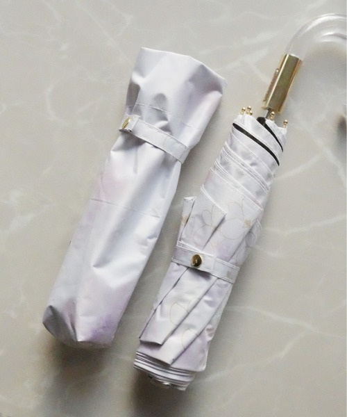 セール】完全遮光100% 晴雨兼用 折りたたみ 日傘 / UVカット ( 50cm