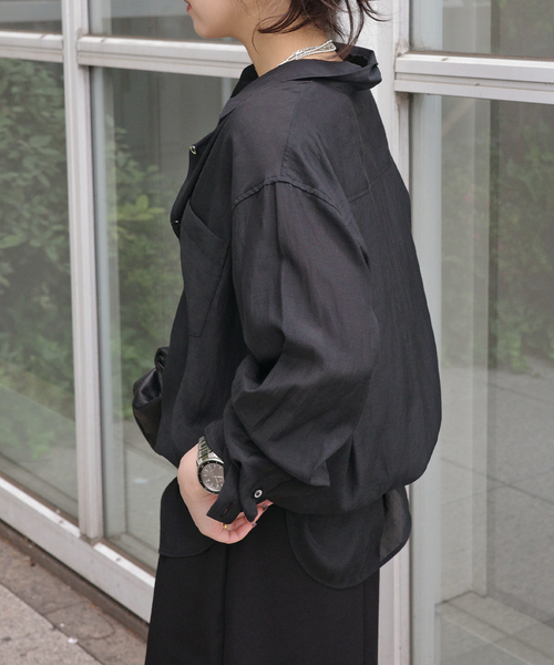 AP STUDIO トリアセテートシアーシャツ AP STUDIO｜トリアセテートシアーシャツ | Rakuten Fashion(楽天