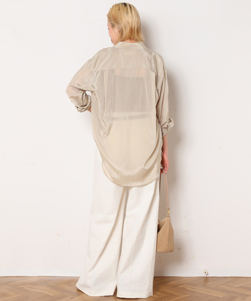 AP STUDIO トリアセテートシアーシャツ AP STUDIO｜トリアセテートシアーシャツ | Rakuten Fashion(楽天