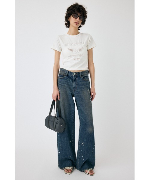 PATCH DENIM 25TH Tシャツ（Tシャツ/カットソー）｜MOUSSY