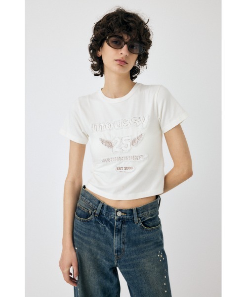 PATCH DENIM 25TH Tシャツ（Tシャツ/カットソー）｜MOUSSY