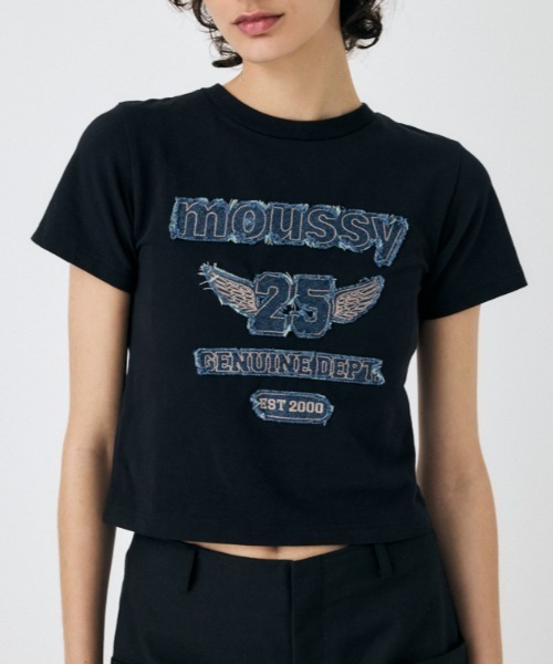 【新作入荷!!】 PATCH DENIM 25TH Tシャツ（Tシャツ/カットソー）｜MOUSSY トップス