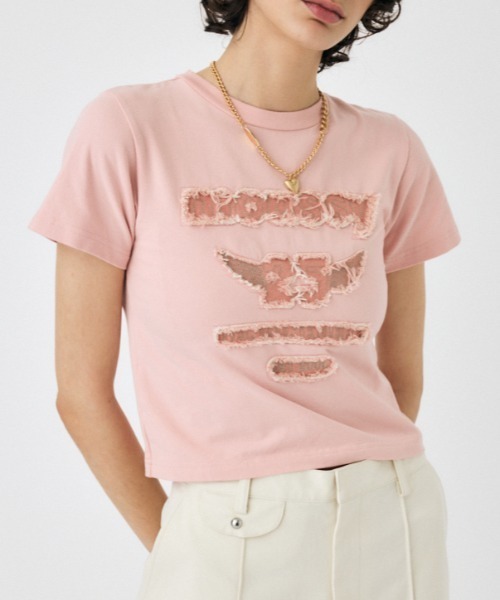 PATCH DENIM 25TH Tシャツ（Tシャツ/カットソー）｜MOUSSY