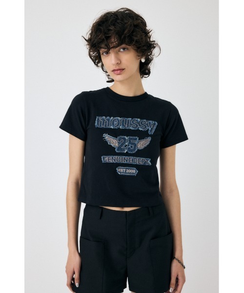 PATCH DENIM 25TH Tシャツ（Tシャツ/カットソー）｜MOUSSY（マウジー