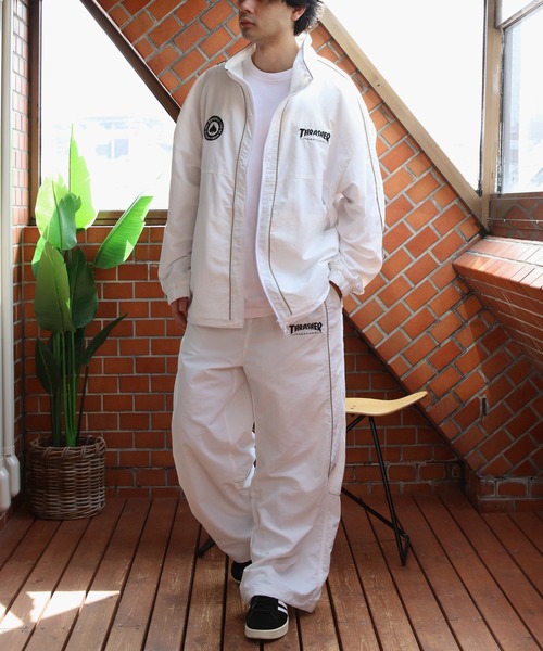 THRASHER(スラッシャー)の「THRASHER ナイロンタスラン裏メッシュパイピングパンツ(その他パンツ・メンズ・ブラック×ブルー/ホワイト系その他・MEDIUM/X-LARGE/LARGE)」の11枚目の写真