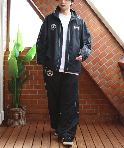 THRASHER(スラッシャー)の「THRASHER ナイロンタスラン裏メッシュパイピングパンツ(その他パンツ・メンズ・ブラック×ブルー/ホワイト系その他・MEDIUM/X-LARGE/LARGE)」の15枚目の写真