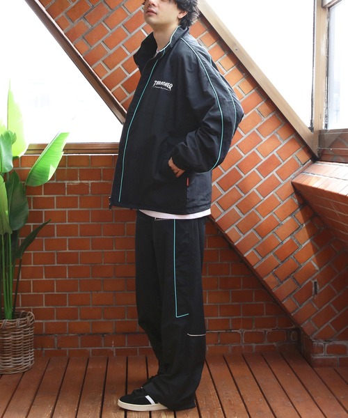 THRASHER(スラッシャー)の「THRASHER ナイロンタスラン裏メッシュパイピングパンツ(その他パンツ・メンズ・ブラック×ブルー/ホワイト系その他・MEDIUM/X-LARGE/LARGE)」の19枚目の写真