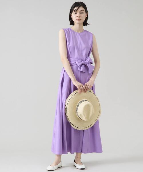 【試着のみほぼ新品】Tiara ティアラ ワンピース tiara ティアラ プチフラワープリントフリルハイネック