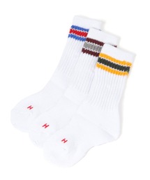 LEPSIM | 【KIDS】【Healthknit／ヘルスニット】ラインソックス3P　419334(ソックス/靴下)