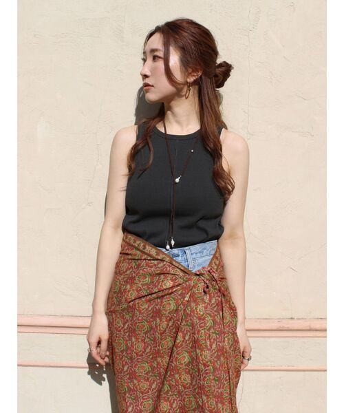 Ungrid（アングリッド）の「デザインカラータンクトップ（タンクトップ・レディース・アイボリー/チャコールグレー/グリーン系その他/パープル・FREE）」の17枚目の写真