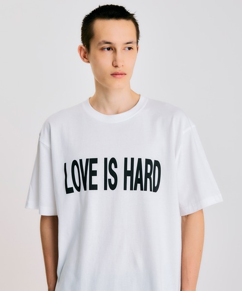 NOISE MAKER（ノイズメーカー）の「《ユニセックス》LOVE IS HARDプリントオーバーサイズTEE（Tシャツ/カットソー・メンズ・ブラック/ホワイト・XL/L/M）」の12枚目の写真