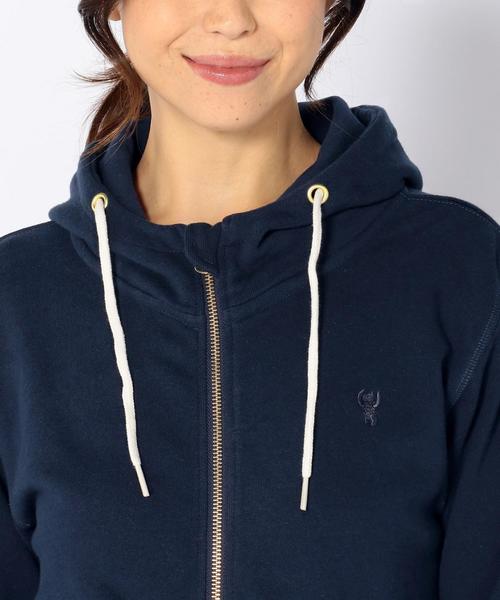 coen(コーエン)の「裏毛ダブルジップパーカー(パーカー・レディース・ホワイト/グレー/ネイビー・LARGE/MEDIUM)」の7枚目の写真