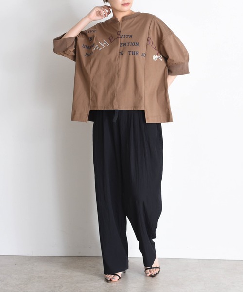 【即購入禁止】Eimee Law リメイクロゴネックコンシールTシャツ リメイクロゴネックコンシールTシャツ Eimee Law│Eimee Law