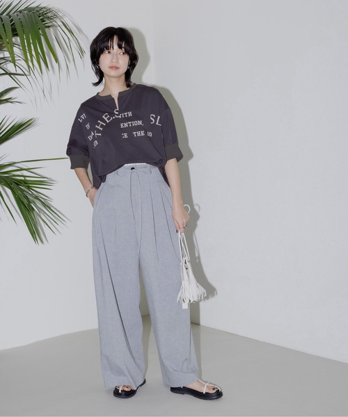 【即購入禁止】Eimee Law リメイクロゴネックコンシールTシャツ リメイクロゴネックコンシールTシャツ（Tシャツ/カットソー