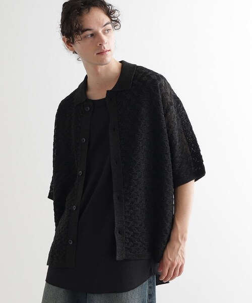 tk.TAKEO KIKUCHI（ティーケータケオキクチ）の「ニットポロカーディガン（カーディガン/ボレロ・メンズ・ライトグレー/ブラック/オリーブ・01/02/03）」の17枚目の写真