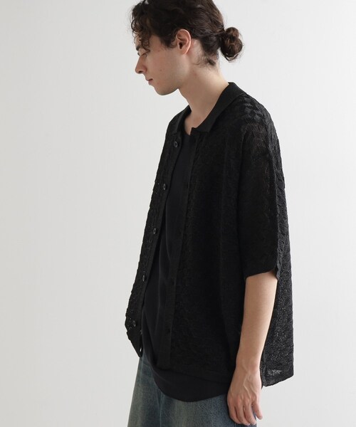 tk.TAKEO KIKUCHI（ティーケータケオキクチ）の「ニットポロカーディガン（カーディガン/ボレロ・メンズ・ライトグレー/ブラック/オリーブ・01/02/03）」の18枚目の写真