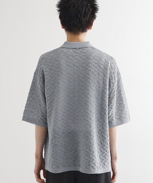 tk.TAKEO KIKUCHI（ティーケータケオキクチ）の「ニットポロカーディガン（カーディガン/ボレロ・メンズ・ライトグレー/ブラック/オリーブ・01/02/03）」の15枚目の写真