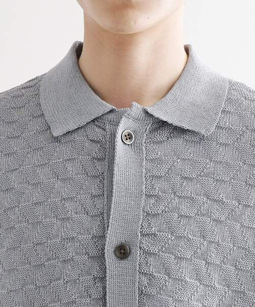 tk.TAKEO KIKUCHI（ティーケータケオキクチ）の「ニットポロカーディガン（カーディガン/ボレロ・メンズ・ライトグレー/ブラック/オリーブ・01/02/03）」の16枚目の写真