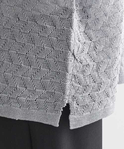 tk.TAKEO KIKUCHI（ティーケータケオキクチ）の「ニットポロカーディガン（カーディガン/ボレロ・メンズ・ライトグレー/ブラック/オリーブ・01/02/03）」の10枚目の写真