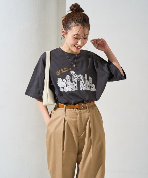 セール】限定展開 ダルメシアン プリント 半袖 Tシャツ（Tシャツ