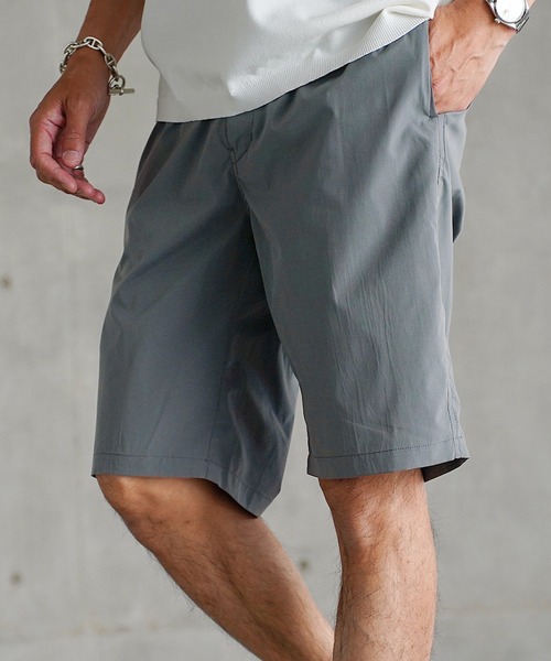 jiggys shop（ジギーズショップ）の「ポリエステルタフタ イージー ショートパンツ（その他パンツ・メンズ・チャコールグレー/ブラック/カーキ/ベージュ・SMALL/MEDIUM/LARGE/X-LARGE）」の2枚目の写真