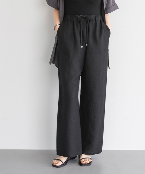 現行品！！定価¥12,100 SLOBE IENA リネン混リボンパンツ　36 リネン混リボンパンツ（その他パンツ）｜SLOBE IENA（スローブ
