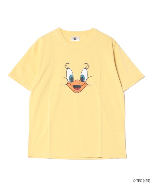 Tom&Jerry(トムアンドジェリー)の「【公式】トムとジェリー 吸水速乾 フェイスプリントTシャツ(Tシャツ/カットソー・レディース・グレー/イエロー/ブラウン/ホワイト・M/L)」の4枚目の写真