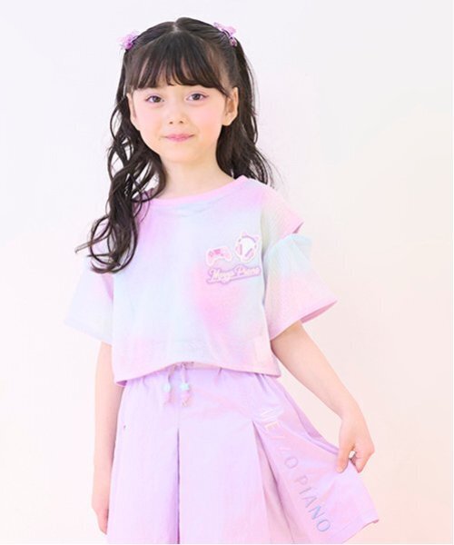 セール】タイダイ風肩開メッシュ＆タンクトップセット（Tシャツ