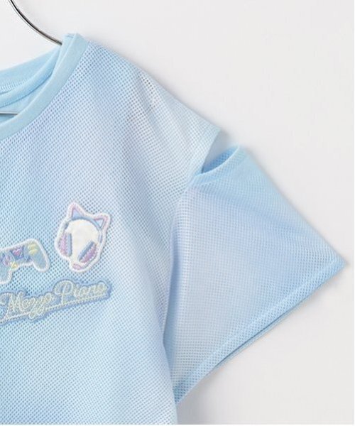 セール】タイダイ風肩開メッシュ＆タンクトップセット（Tシャツ