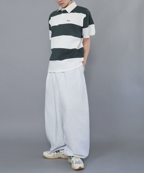 SPINNS(スピンズ)の「ボリュームワイドスウェットパンツ/ユニセックス/ドローコード付き(その他パンツ・メンズ・杢グレー/アッシュグレー/ブラック・L/M/S)」の21枚目の写真