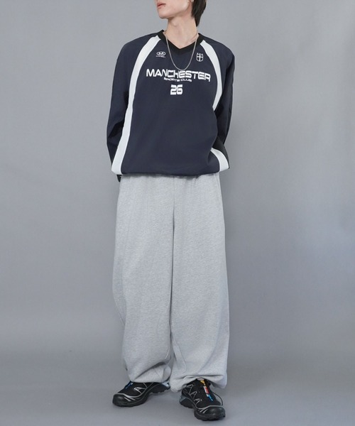 SPINNS(スピンズ)の「ボリュームワイドスウェットパンツ/ユニセックス/ドローコード付き(その他パンツ・メンズ・杢グレー/アッシュグレー/ブラック・L/M/S)」の12枚目の写真