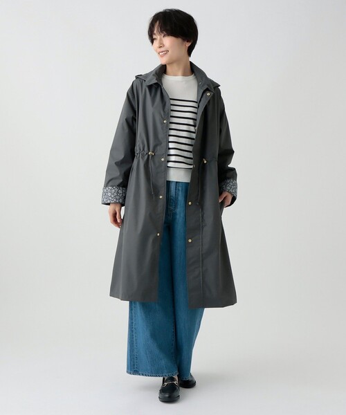 希少美品✨アドーア レインチョ ロングポンチョコート ポーチ付