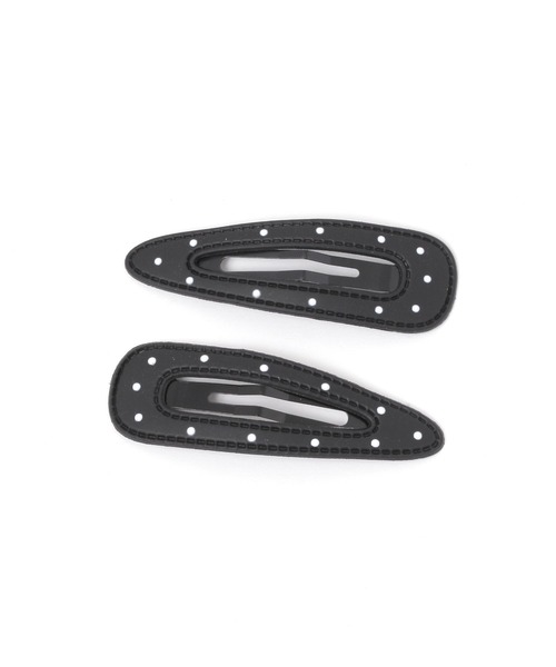 repipi armario（レピピ アルマリオ）の「ドット2Pパッチンピン（ヘアピン・キッズ・ホワイト/ブラック・FREE）」の2枚目の写真