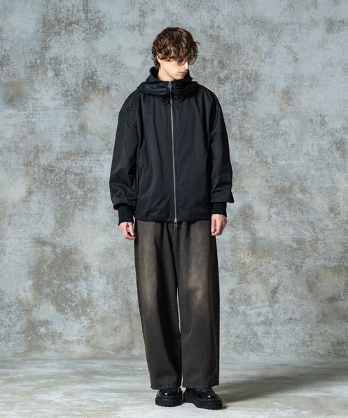 Drape High Neck Jacket / ドレープハイネックジャケット（ブルゾン