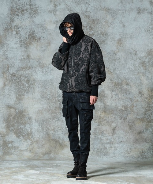 セール】Drape High Neck Jacket / ドレープハイネックジャケット