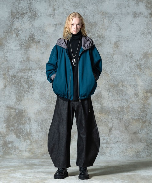Drape High Neck Jacket / ドレープハイネックジャケット（ブルゾン