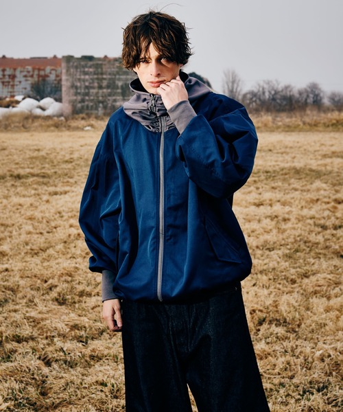 Drape High Neck Jacket / ドレープハイネックジャケット（ブルゾン