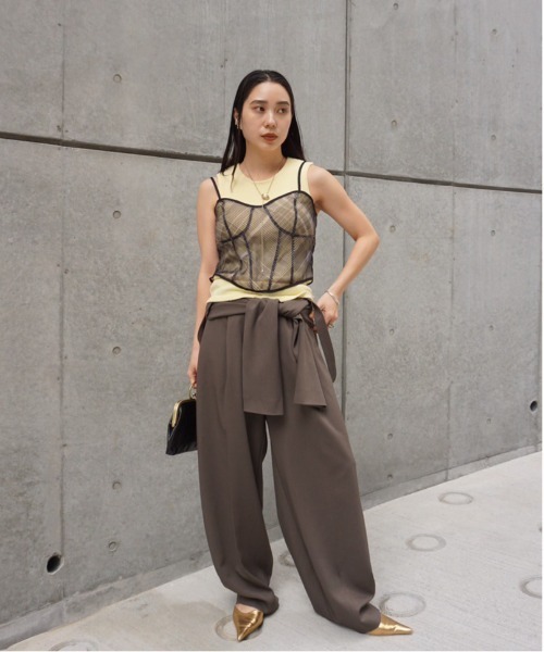 MEDI FAKE SLEEVE SUSPENDER PANTS
