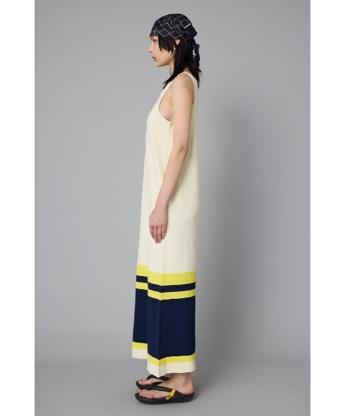 HeRIN.CYE(ヘリンドットサイ)の「Border hem one piece ボーダーヘムワンピース(ワンピース・レディース・ブラウン/ネイビー/オフホワイト・36/38)」の16枚目の写真