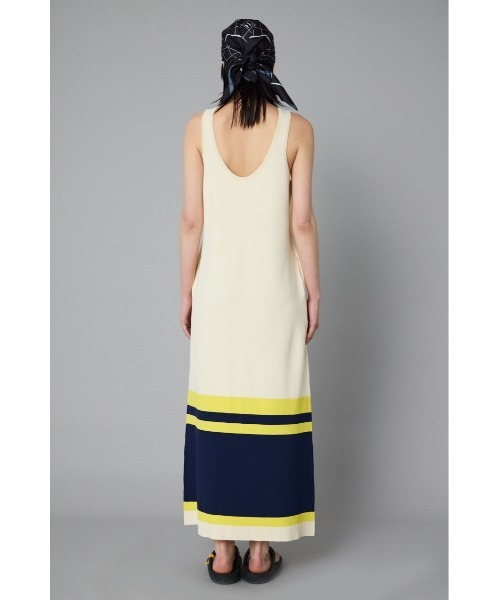 HeRIN.CYE(ヘリンドットサイ)の「Border hem one piece ボーダーヘムワンピース(ワンピース・レディース・ブラウン/ネイビー/オフホワイト・36/38)」の17枚目の写真