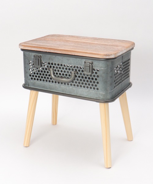 LBC(エルビーシー)の「【WEB限定】トランク ストレージテーブル(インテリア雑貨・レディース・ホワイト/シルバー系・FREE)」の3枚目の写真