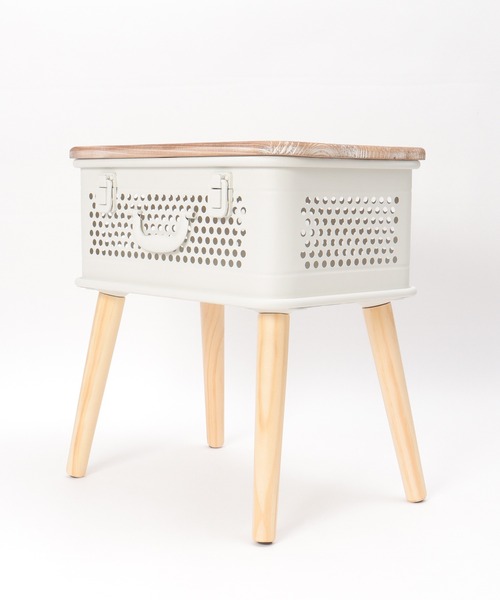 LBC(エルビーシー)の「【WEB限定】トランク ストレージテーブル(インテリア雑貨・レディース・ホワイト/シルバー系・FREE)」の8枚目の写真