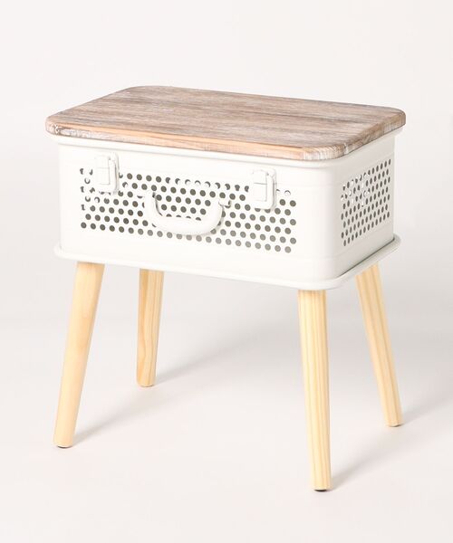 LBC(エルビーシー)の「【WEB限定】トランク ストレージテーブル(インテリア雑貨・レディース・ホワイト/シルバー系・FREE)」の16枚目の写真