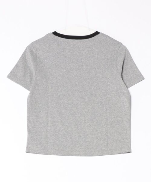 BANICO（バニコ）の「バイカラーネックカジュアルTシャツ (SS)（Tシャツ/カットソー・レディース・ホワイト/ライトグレー/グレー・FREE）」の12枚目の写真