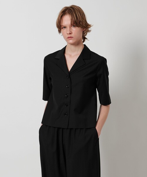 LOEFF＞トロピカルウール ショートスリーブ シャツ（シャツ