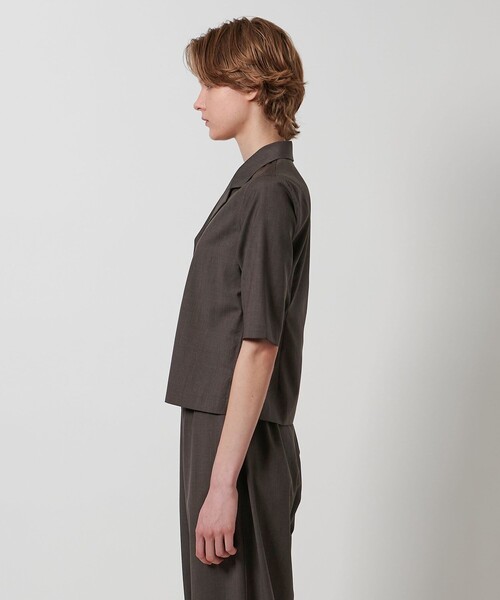 LOEFF(ロエフ)の「<LOEFF>トロピカルウール ショートスリーブ シャツ(シャツ/ブラウス・レディース・ブラウン/ブラック・FREE)」の11枚目の写真