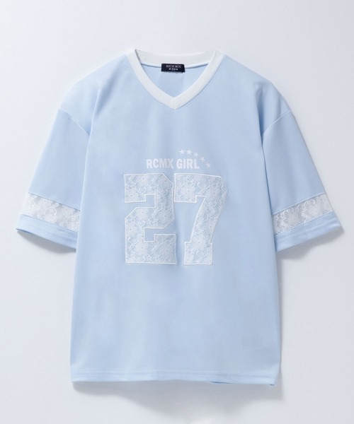 RICH MIX（リッチミックス）の「RICHMIX ナンバーBIGTシャツ【接触冷感】（Tシャツ/カットソー・キッズ・グリーン/サックスブルー・160/150/140/130）」の2枚目の写真