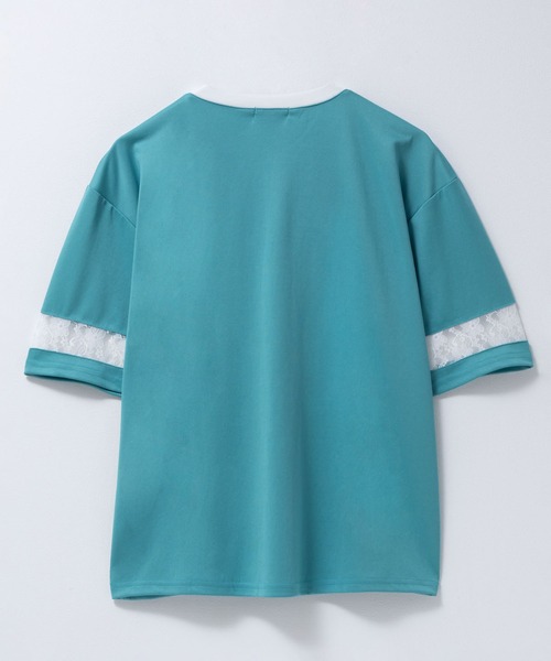 RICH MIX（リッチミックス）の「RICHMIX ナンバーBIGTシャツ【接触冷感】（Tシャツ/カットソー・キッズ・グリーン/サックスブルー・160/150/140/130）」の3枚目の写真