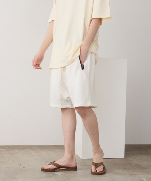 FOG ESSENTIALS（エフオージーエッセンシャルズ）の「FOG ESSENTIALS/エッセンシャルズ SHORTS(ZIP) ショートパンツ メンズ 夏物 夏服（その他パンツ・メンズ・アイボリー/ベージュ/ヘザーグレー・XXL/XL/L）」の7枚目の写真